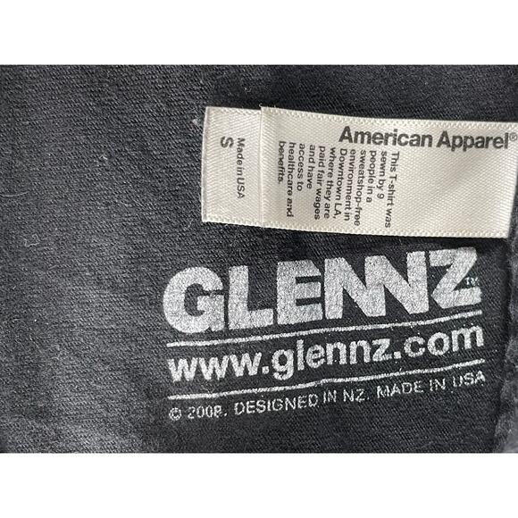 Rubik's Cube Shirt Mens Small Black Glennz American Apparel T-Shirt Melting - Picture 2 of 6